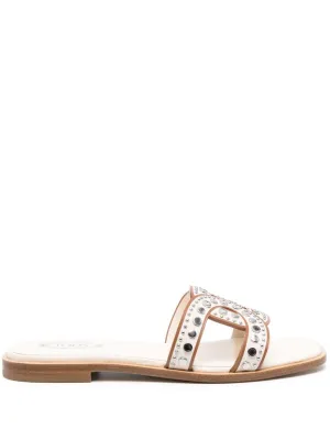 Tods White Sandals