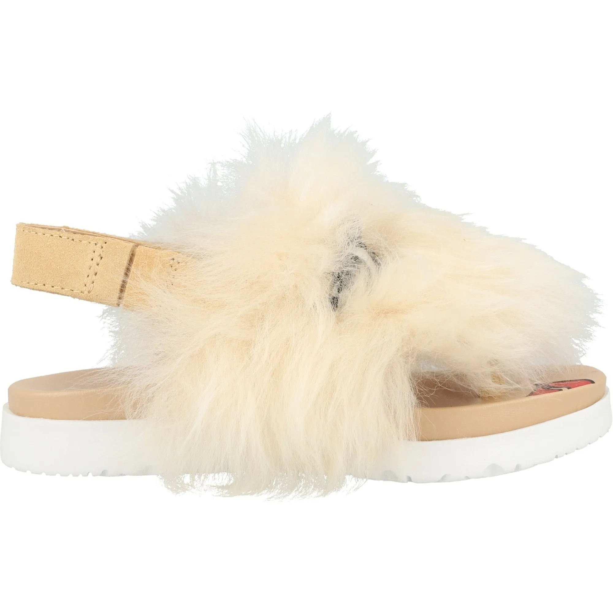 UGG Punki Natural Sheepskin Sandals for Kids