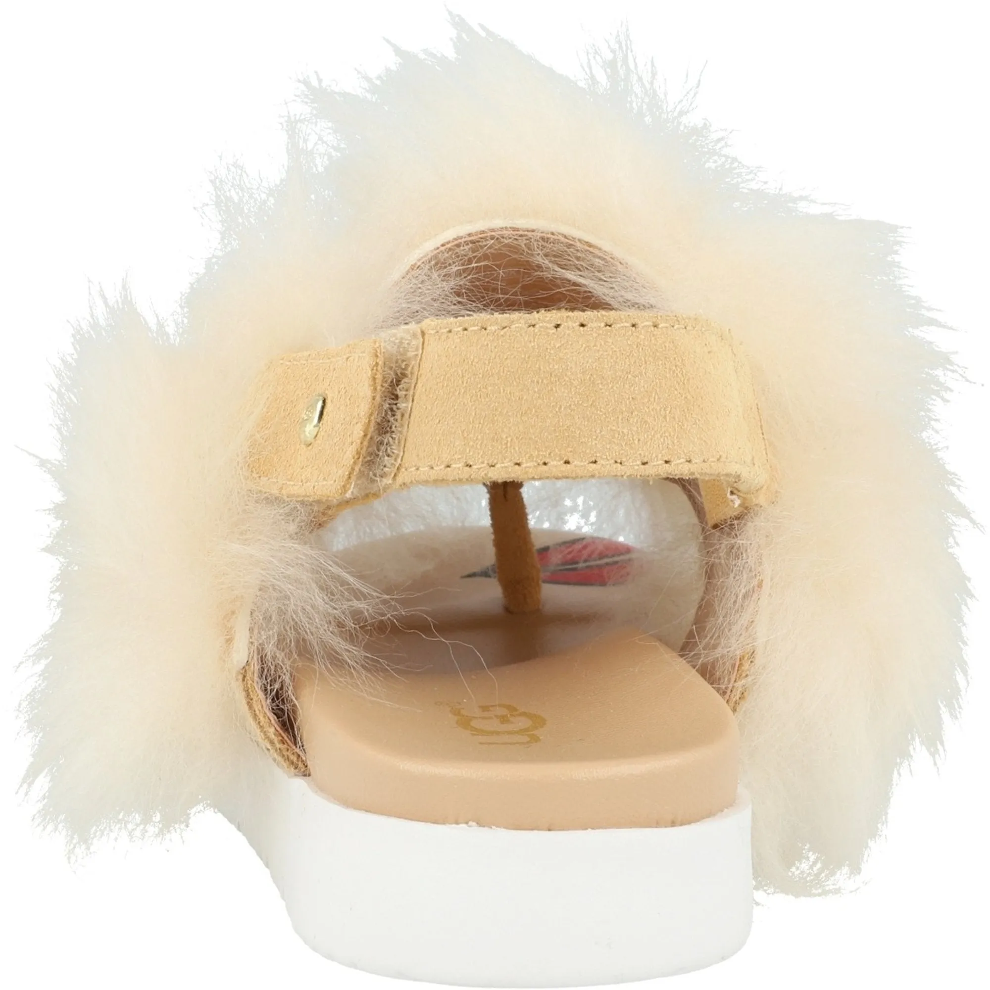 UGG Punki Natural Sheepskin Sandals for Kids