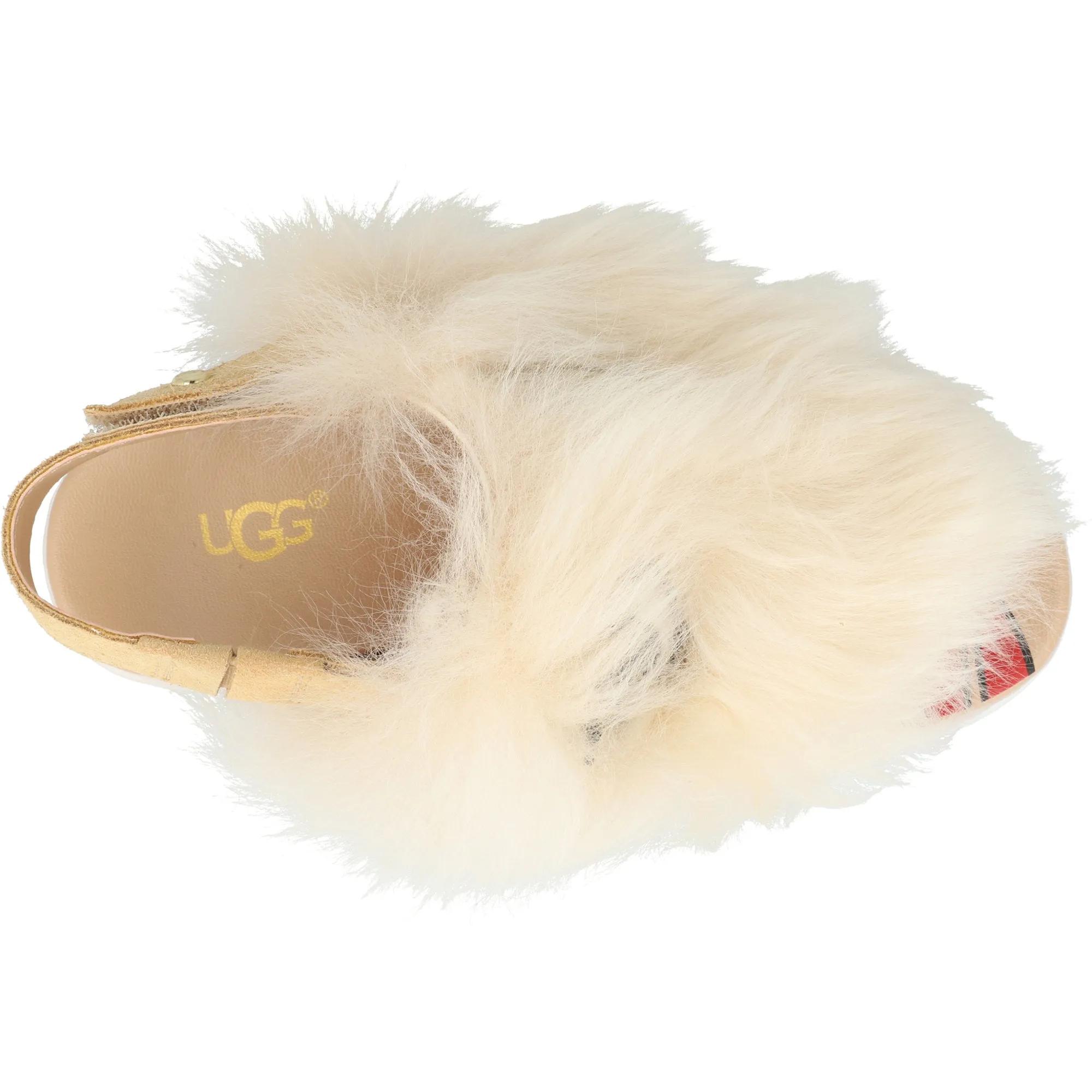 UGG Punki Natural Sheepskin Sandals for Kids