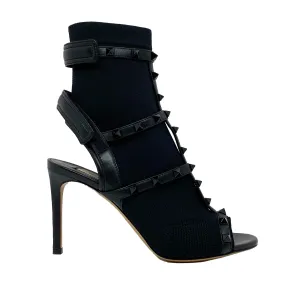 VALENTINO GARAVANI Rockstud Sock Heel Sandals - 9 cm