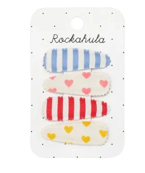 Vintage Rainbow Fabric Clip Set