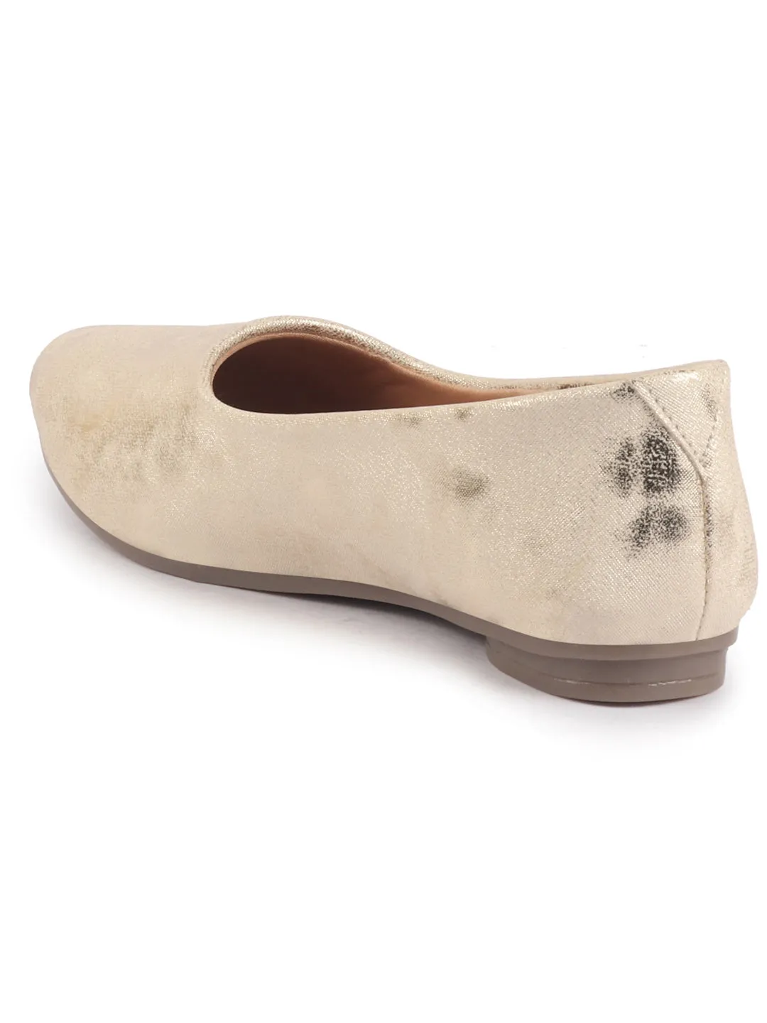 Women Comfortable Slip On Flat Ballerina Glittery Shiny Casual Ballet Driving Shoes Cushioned Insole
