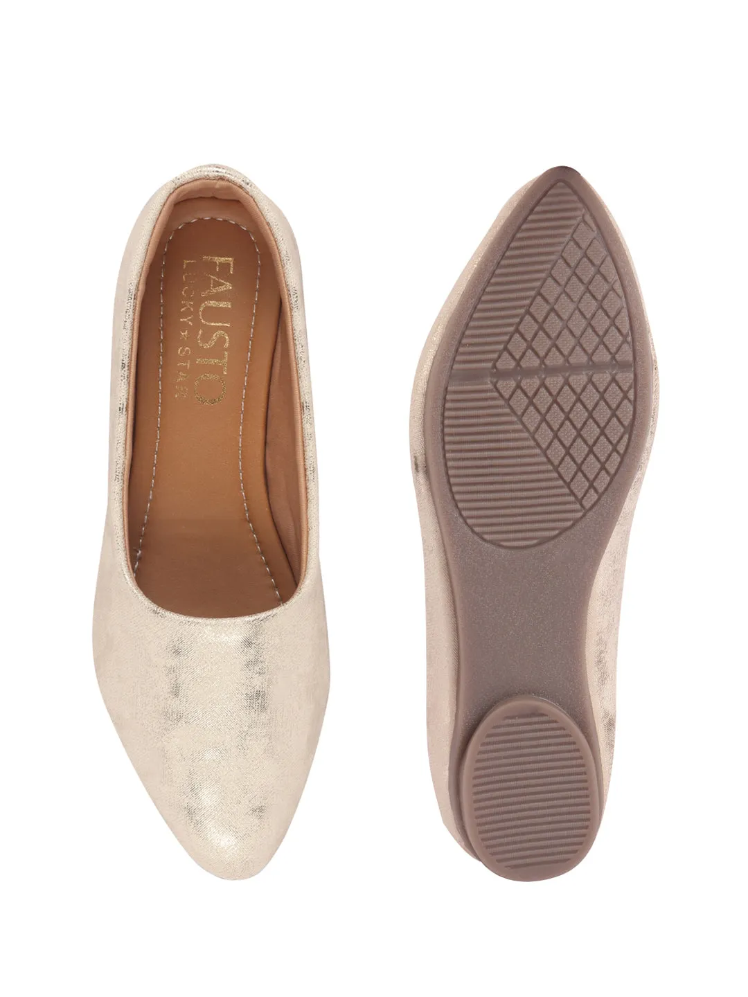 Women Comfortable Slip On Flat Ballerina Glittery Shiny Casual Ballet Driving Shoes Cushioned Insole