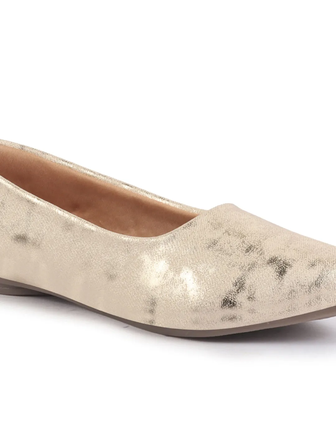 Women Comfortable Slip On Flat Ballerina Glittery Shiny Casual Ballet Driving Shoes Cushioned Insole