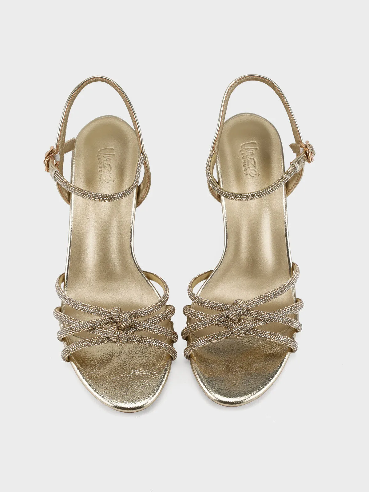 Women "CIRILA" Shimmery Backstrap Sandals