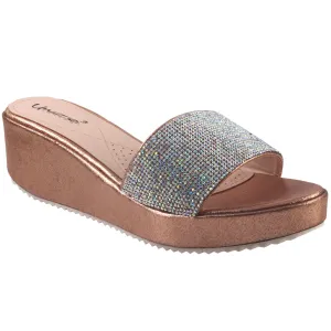 Womens ‘Aruga’ Shimmery Wedge Sandals