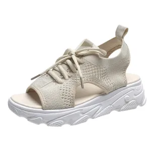 Women’s Casual Open Toe Mesh Wedge Sneakers Sandal | Perfect for Casual Days