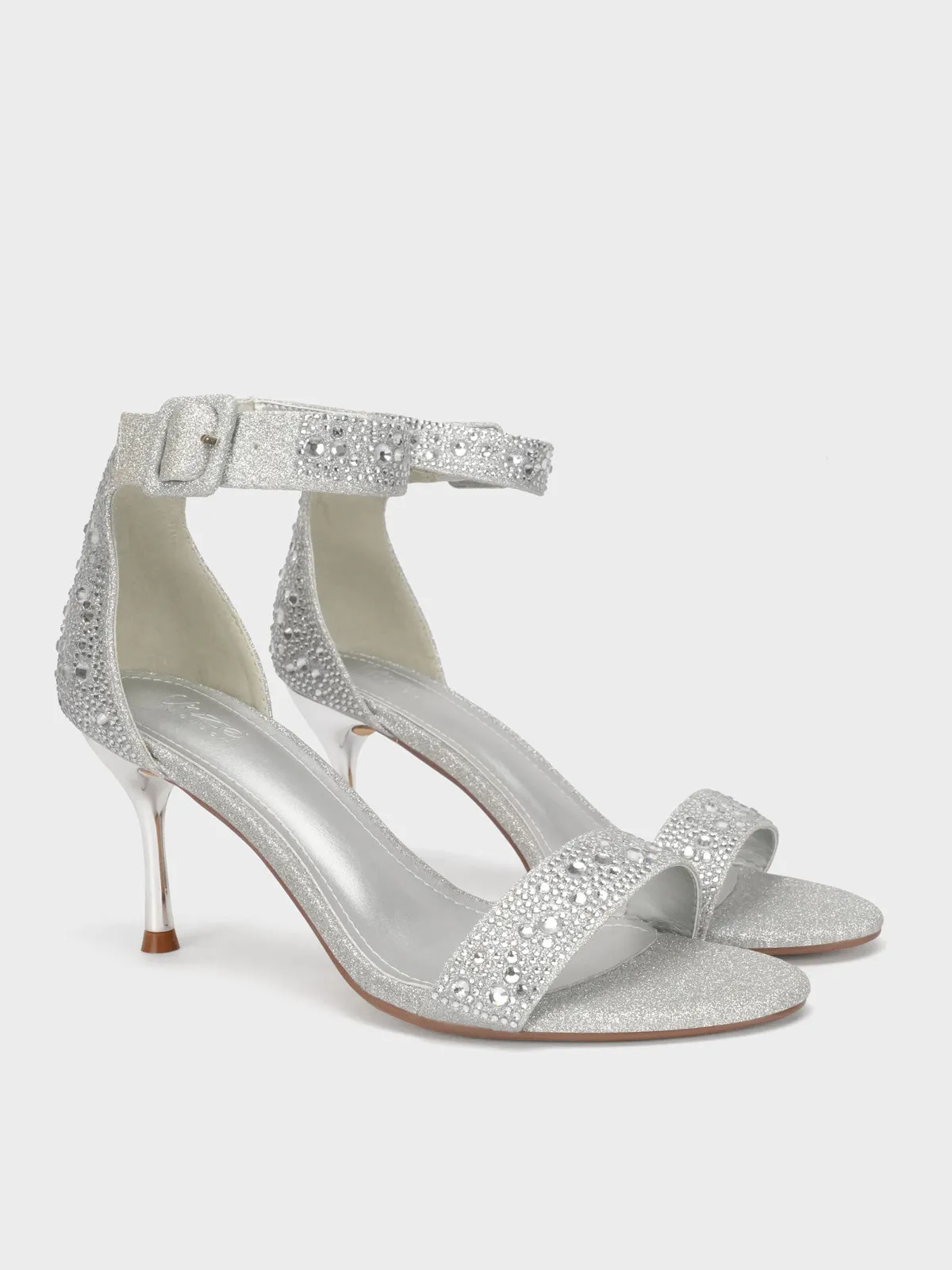 Womens "CYNZIA" Diamante Evening Sandals