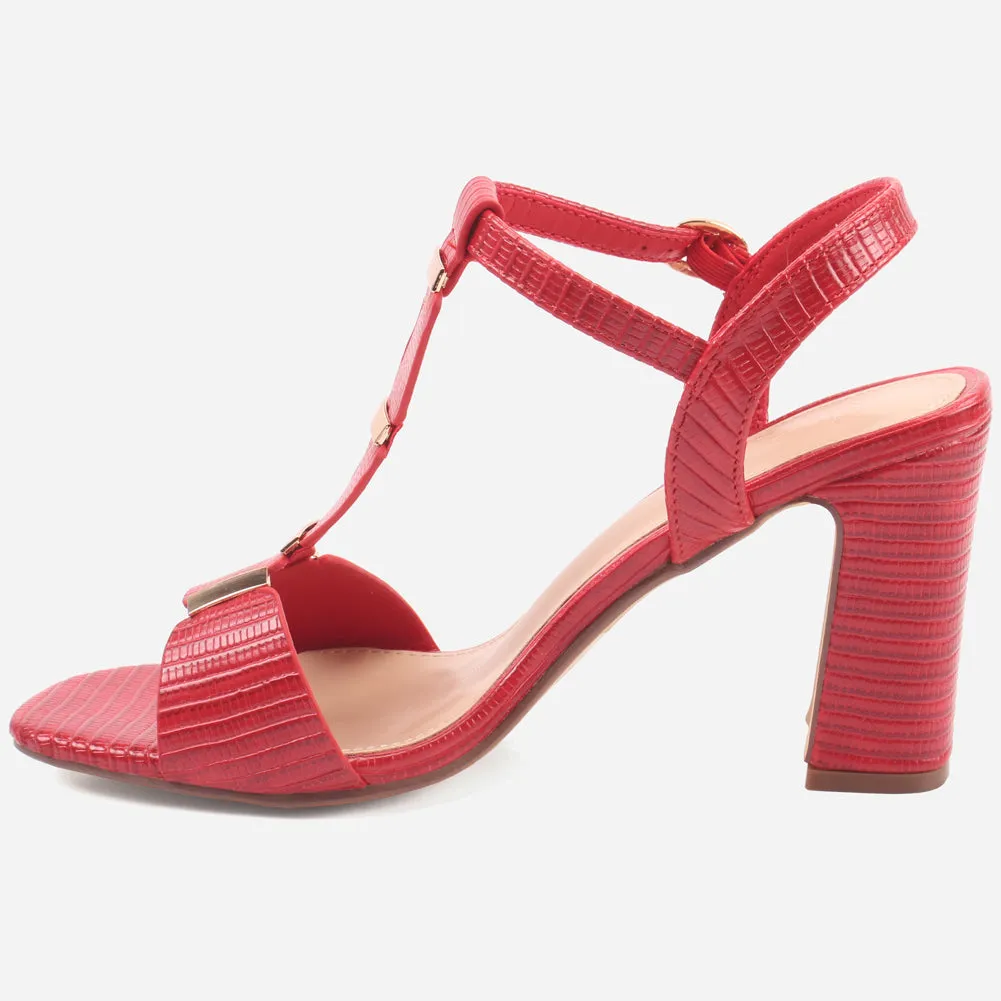 Womens "DIOAR" T-Bar Heeled Party Sandals