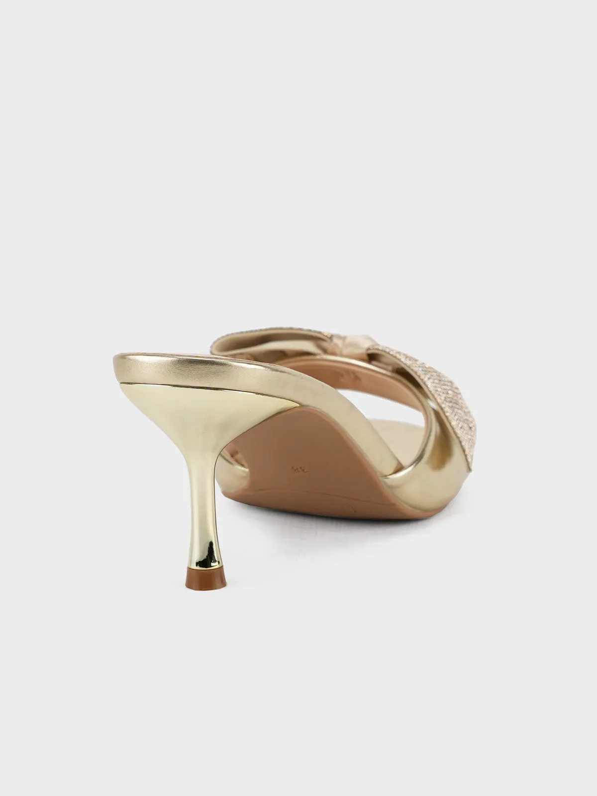 Womens "EUODIA" Shimmery Decorated Sandals