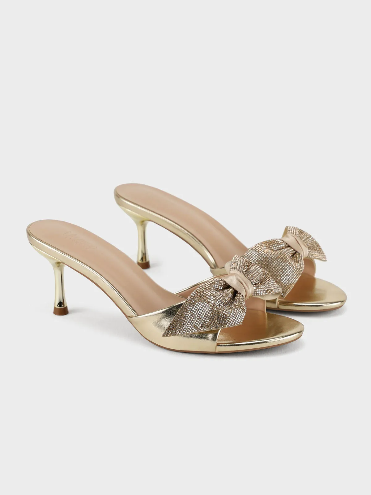 Womens "EUODIA" Shimmery Decorated Sandals