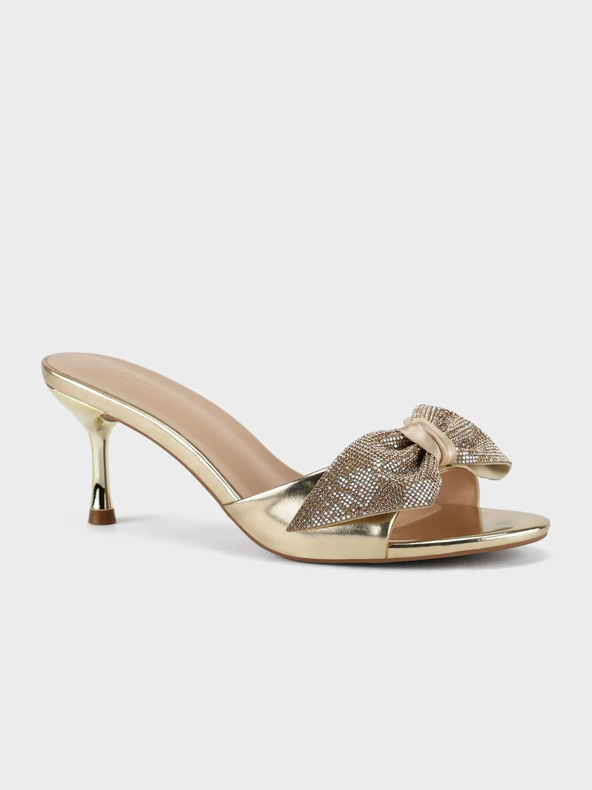 Womens "EUODIA" Shimmery Decorated Sandals