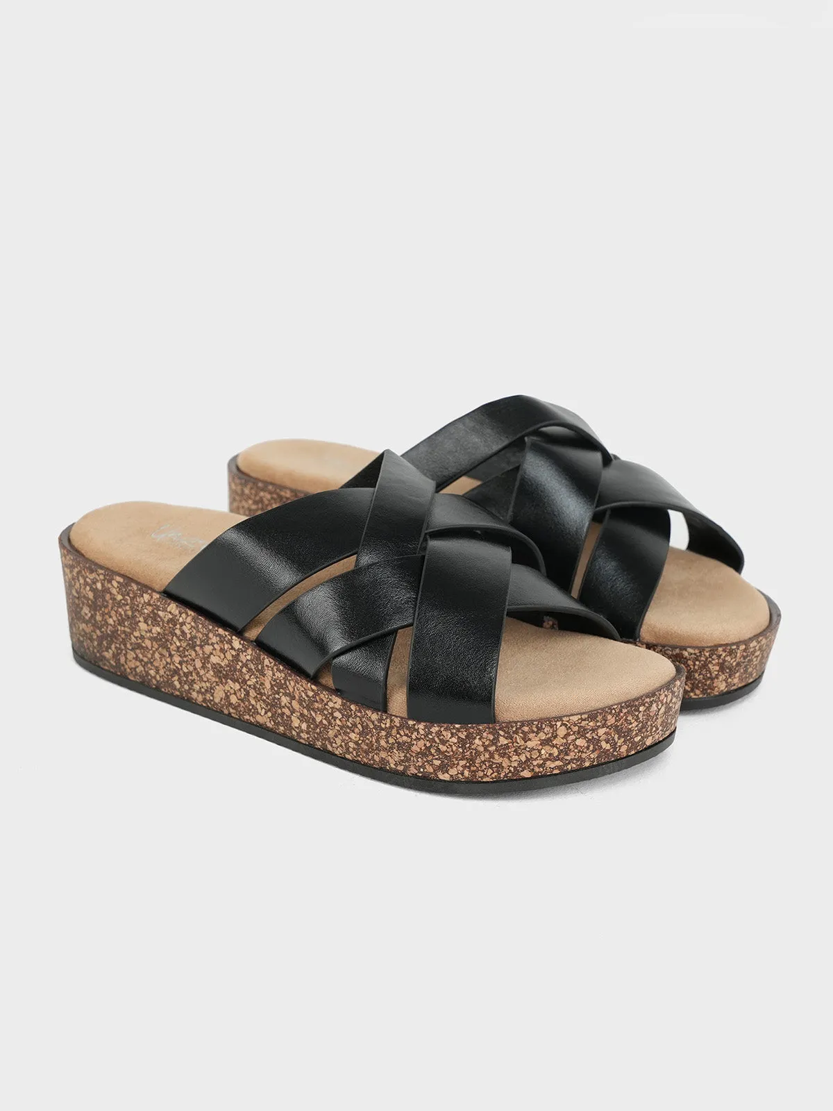 Womens "FINOLA" Open Toe Casual Slippers