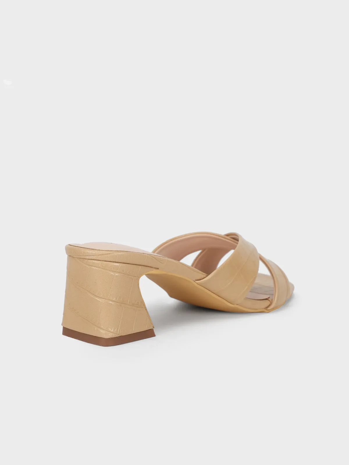 Womens "HYPNOS" Crossover Heel Sandals