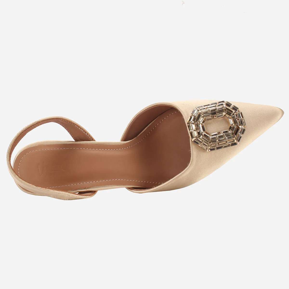Womens "LAIA" Pointed Toe Decorated Pumps Sandals