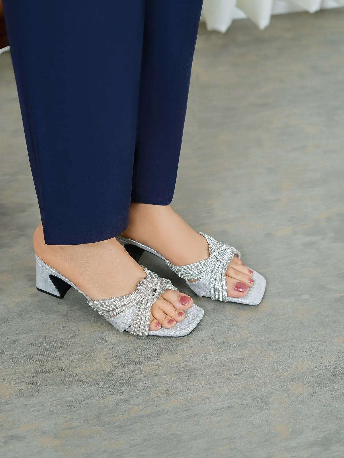 Women's "LAZLO" Block Heeled Fancy Sandals
