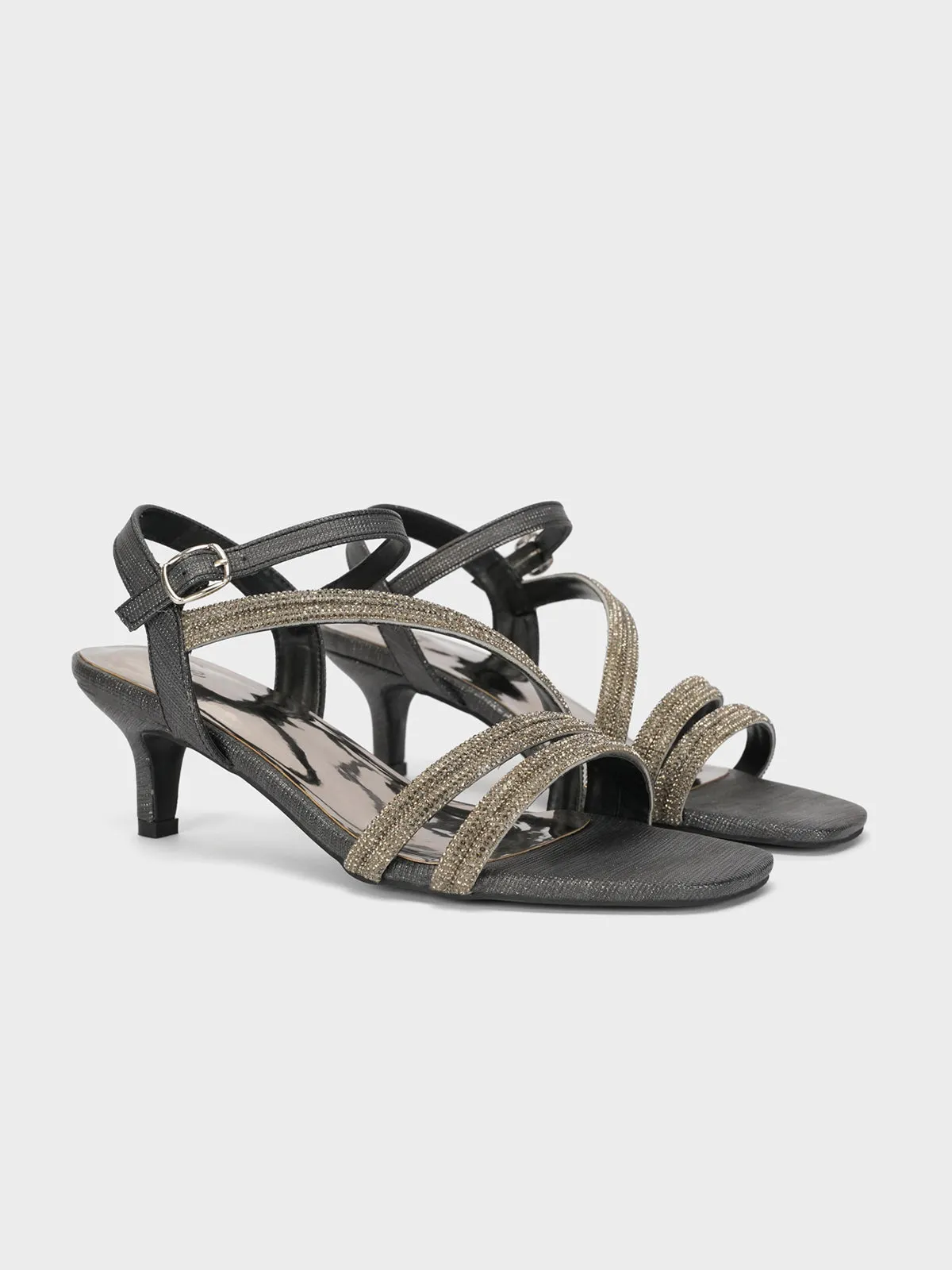 Women's "MOMUS" Glittery Party Sandals