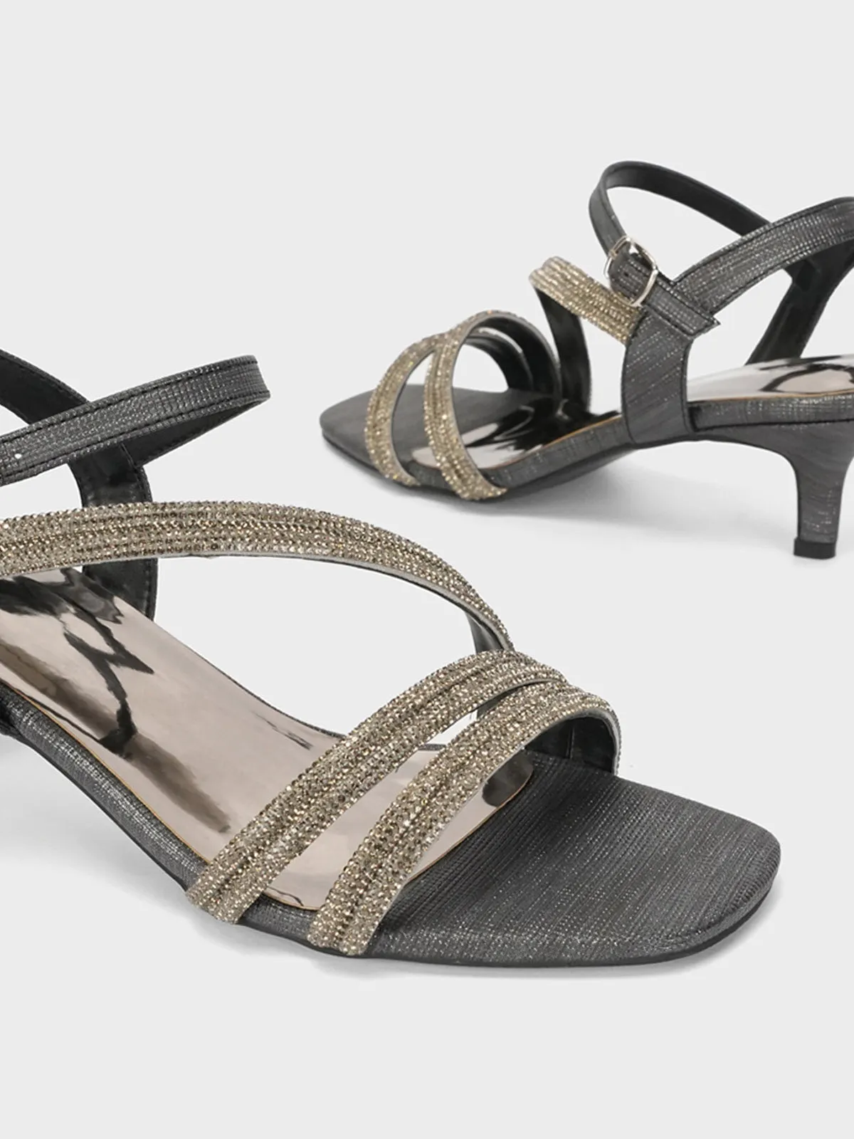 Women's "MOMUS" Glittery Party Sandals