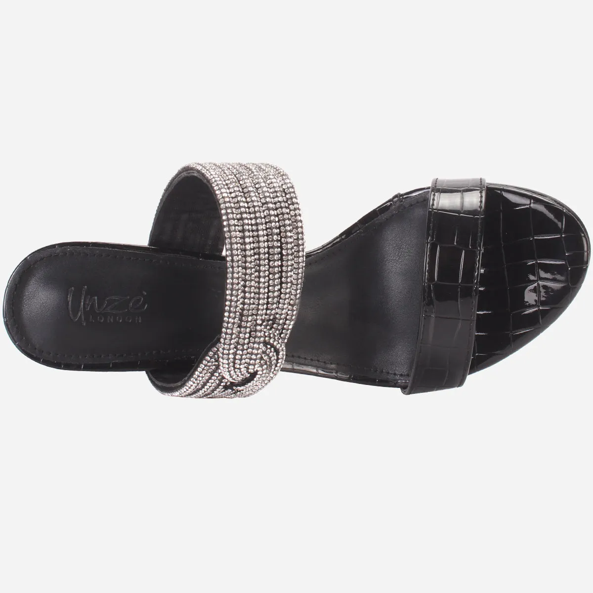 Womens "SHEMARO" Embellished Open Toe Sandals