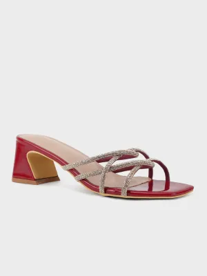 Womens "STRIDE" Block Heeled Sandals