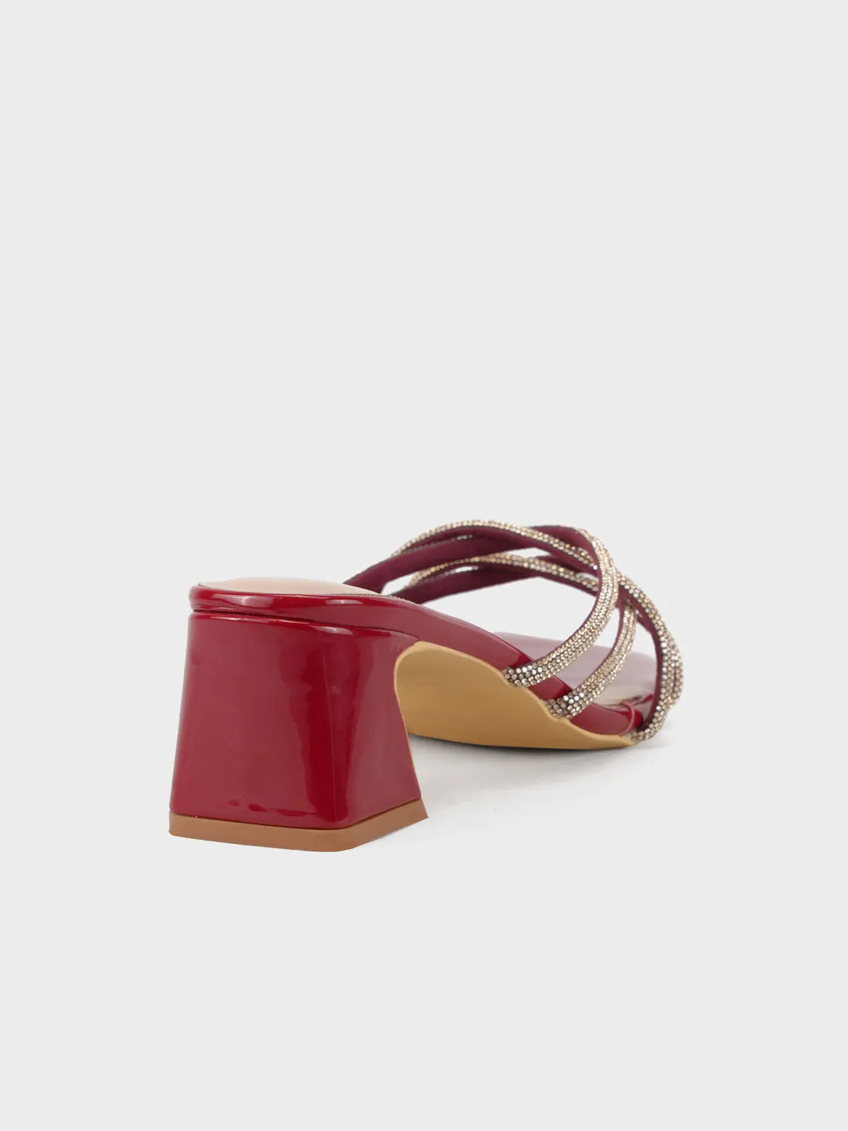 Womens "STRIDE" Block Heeled Sandals
