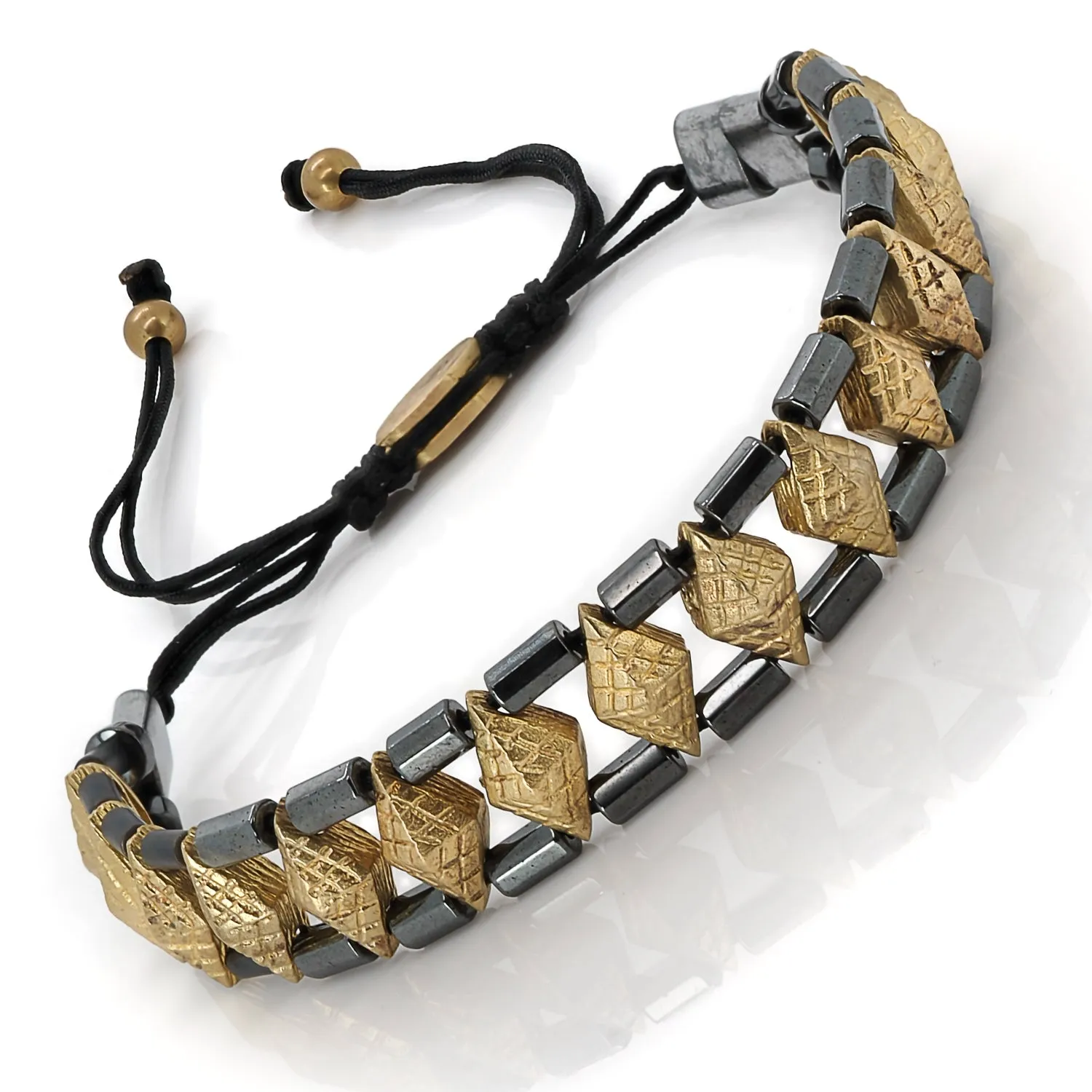 Woven Hematite Energy Bracelet