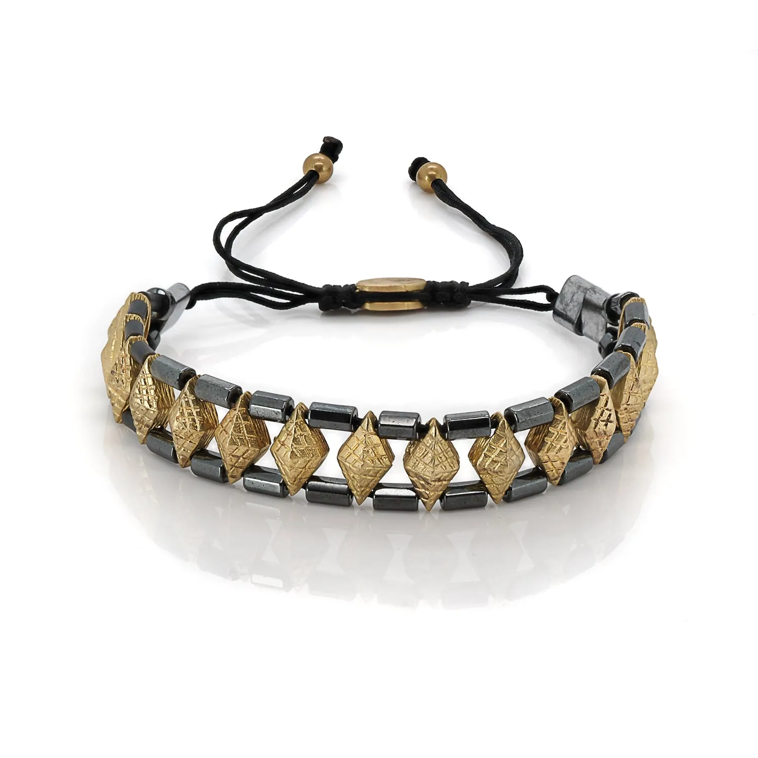 Woven Hematite Energy Bracelet