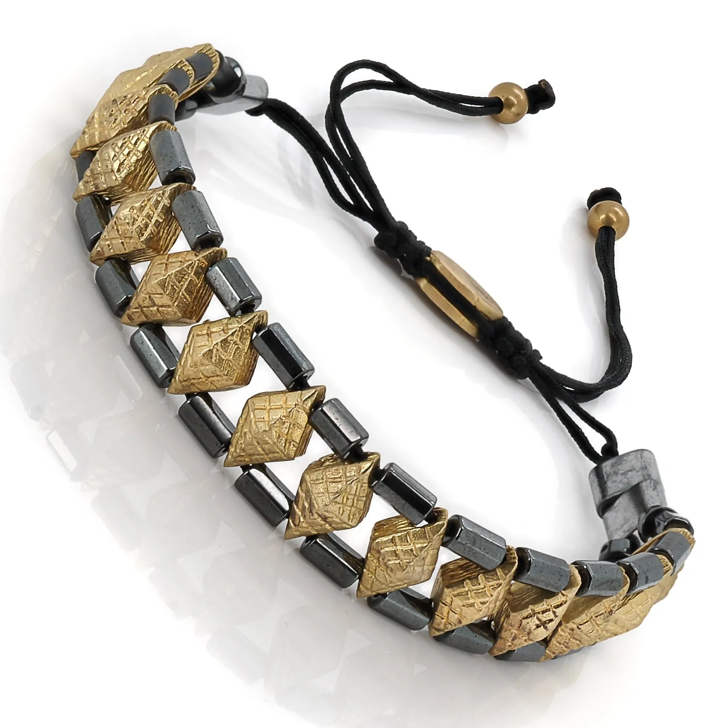 Woven Hematite Energy Bracelet