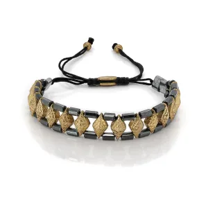 Woven Hematite Energy Bracelet