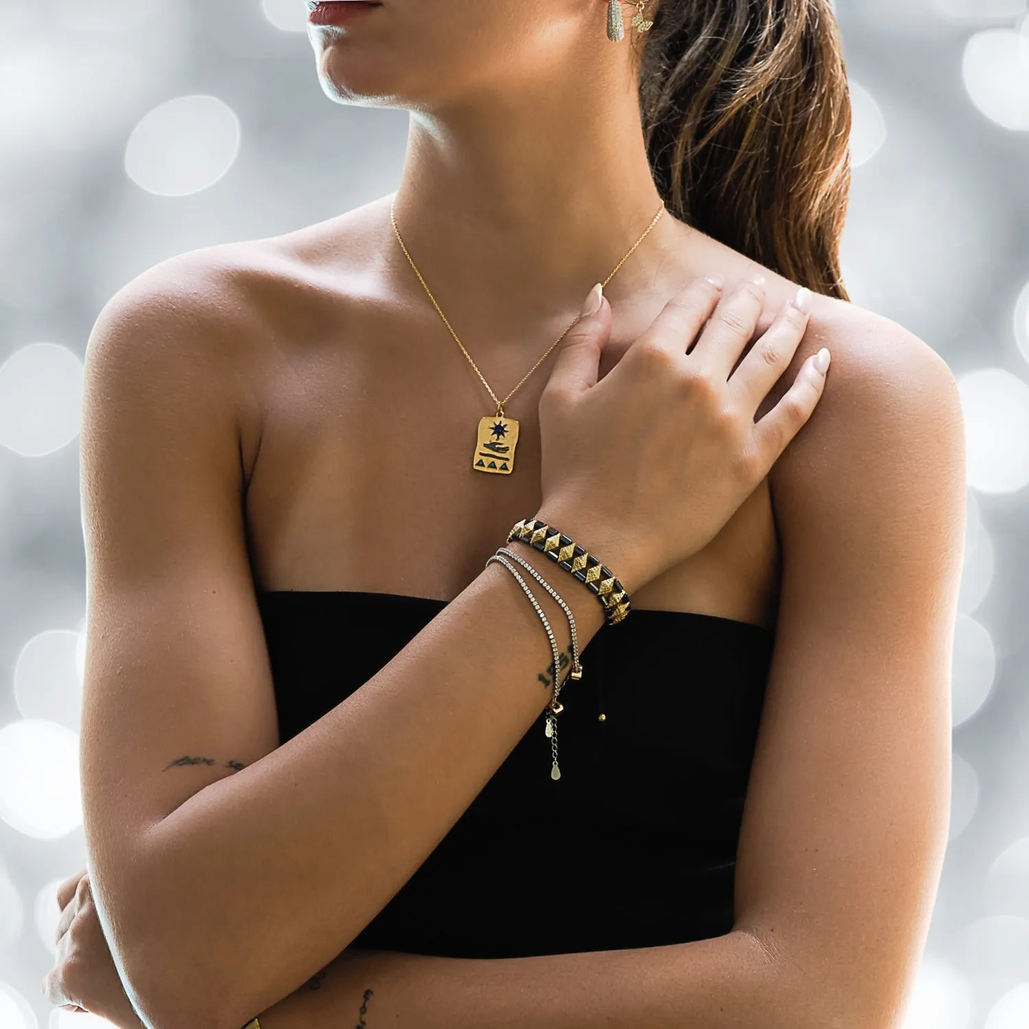 Woven Hematite Energy Bracelet